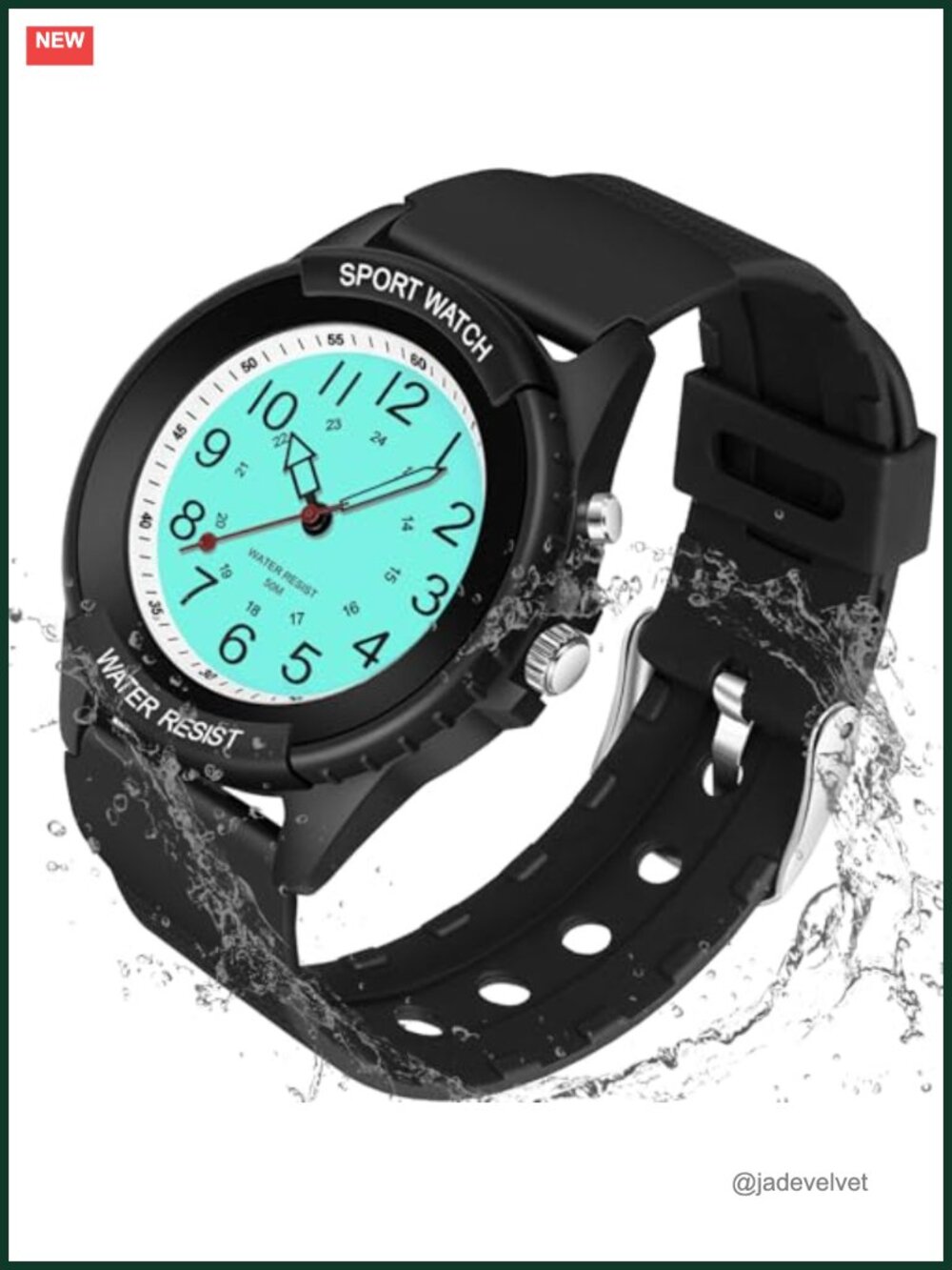 PROKING Analog Watch for Women Nurses 50M Waterproof Night Light Easy Read